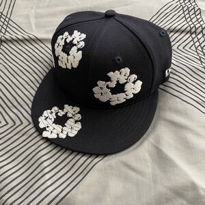 New Era Green and Black Cap with White Detailing - Denim Tears